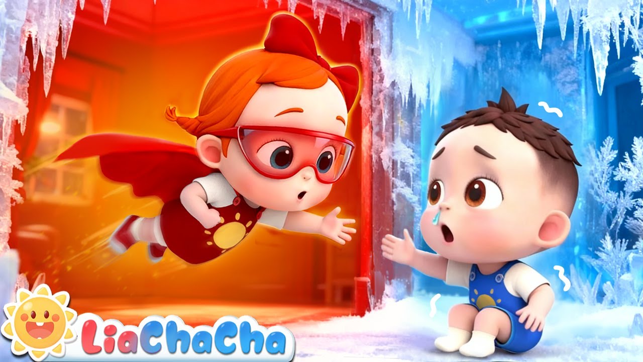 Colorful Superheroes Song | Superheroes in the Cardboard Rooms | LiaChaCha Nursery Rhymes