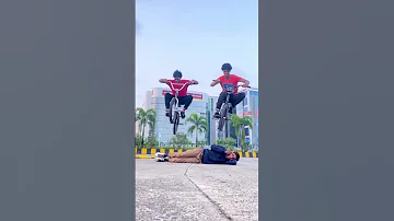 Yusuf Bmx And Irfan Bmx Cycle Stunt Tik Tok Video Shorts Bmx Trending Youtubeshorts Cycle 
