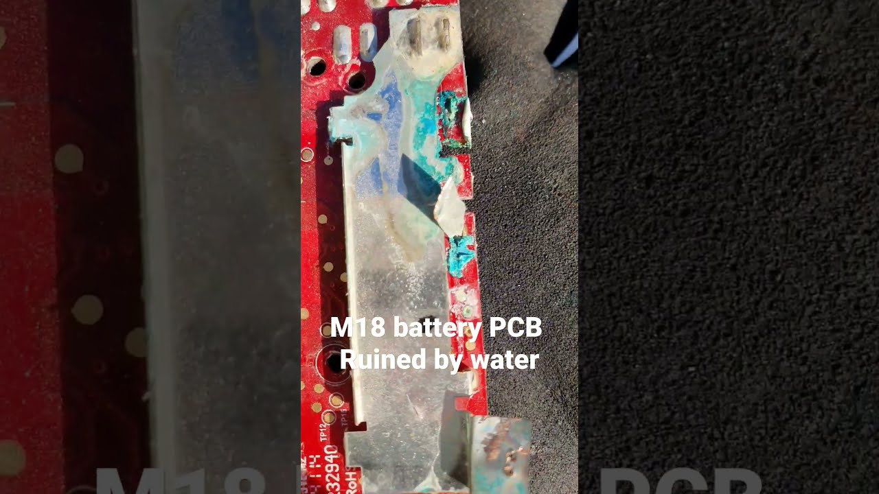 Milwaukee M18 Battery PCB Water Damaged Powertools Repair Trending Shorts