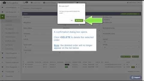 How to Delete an Order