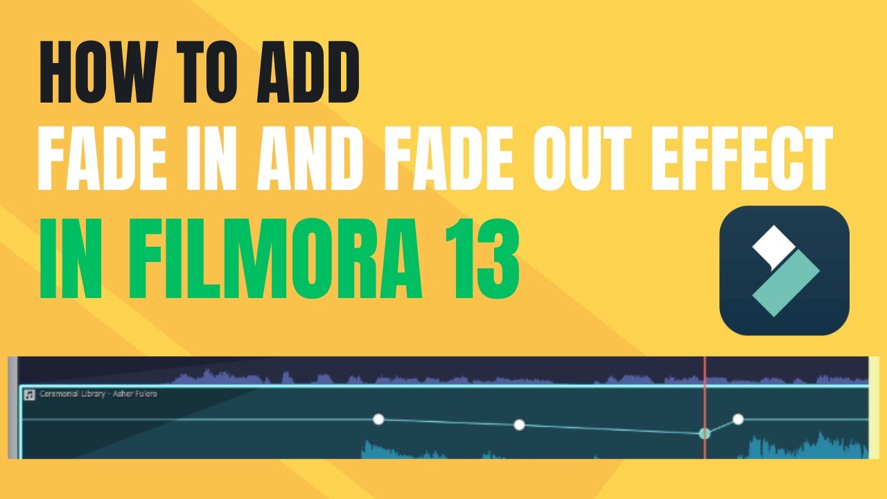 How to add fade in and fade out audio effect in Filmora 13 - YouTube