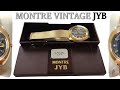 Rare et magnifique montre vintage plaque or jyb vintagewatch frenchwatch oldwatch 1970s