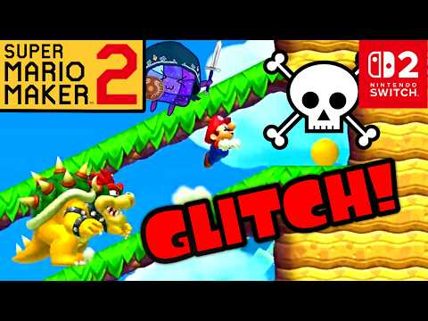 Hilarious Bowser GLITCH! Super Mario Maker 2 Expert 25000+ Clears #9
