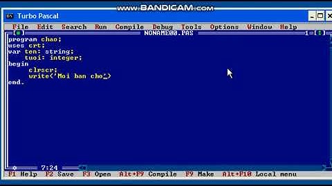 Pascal#2 Bài tập đơn giản, nhập tên tuổi