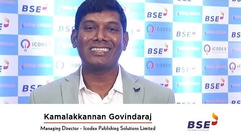 K Govindaraj, MD, Icodex Publishing Solutions Limited shares his experience of listing on BSE 