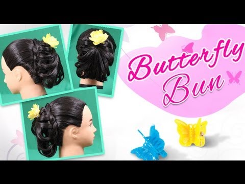 Butterfly Bun Hair Style - Do it Yourself | KhoobSurati.com