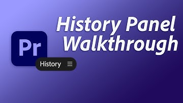 How to use the History panel to undo and redo in Premiere Pro