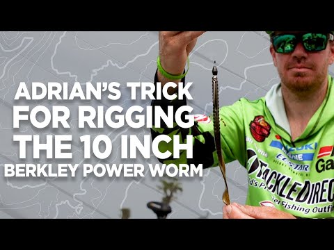 Adrian Avena’s Slick Trick for Rigging a 10-inch Power Worm | Major League Lessons