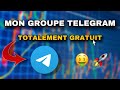 Mon nouveau groupe telegram gratuit pour performer pendant le bullrun 