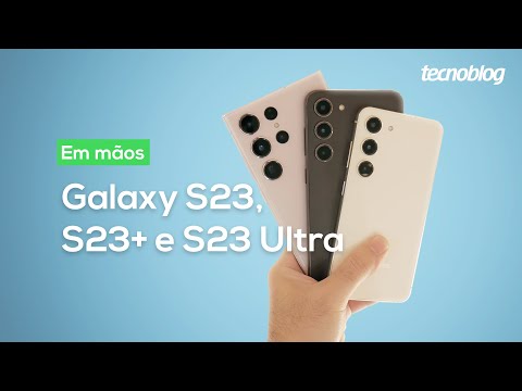 Inflado Galaxy S23, Galaxy S23+, e Galaxy S23 Ultra etiquetas de