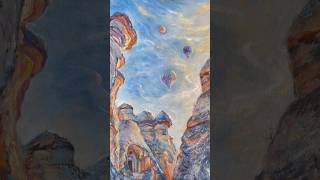 #картинамаслом #картинавподарок #cappadocia #cappadociaturkey #воздушныйшар #картинамасломнахолсте