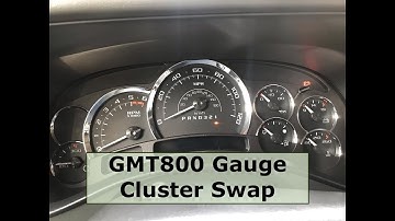 "How To": 1999 - 2006 GMT800 Gauge Cluster Swap