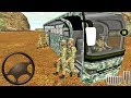 Army Bus Driver US Soldier Transport Duty - Offroad Bus Game - Android gameplay
