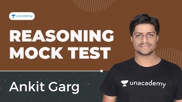 Reasoning Mock Test | SSC Exams | Ankit Garg | Unacademy Live SSC Exams