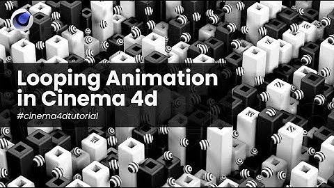 Looping Background Animation In Cinema 4d - Cinema 4d Tutorial.