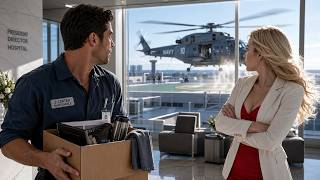 The Hospital Director Fired the Single Dad—Minutes Later, a Navy Helicopter Landed on the Roof