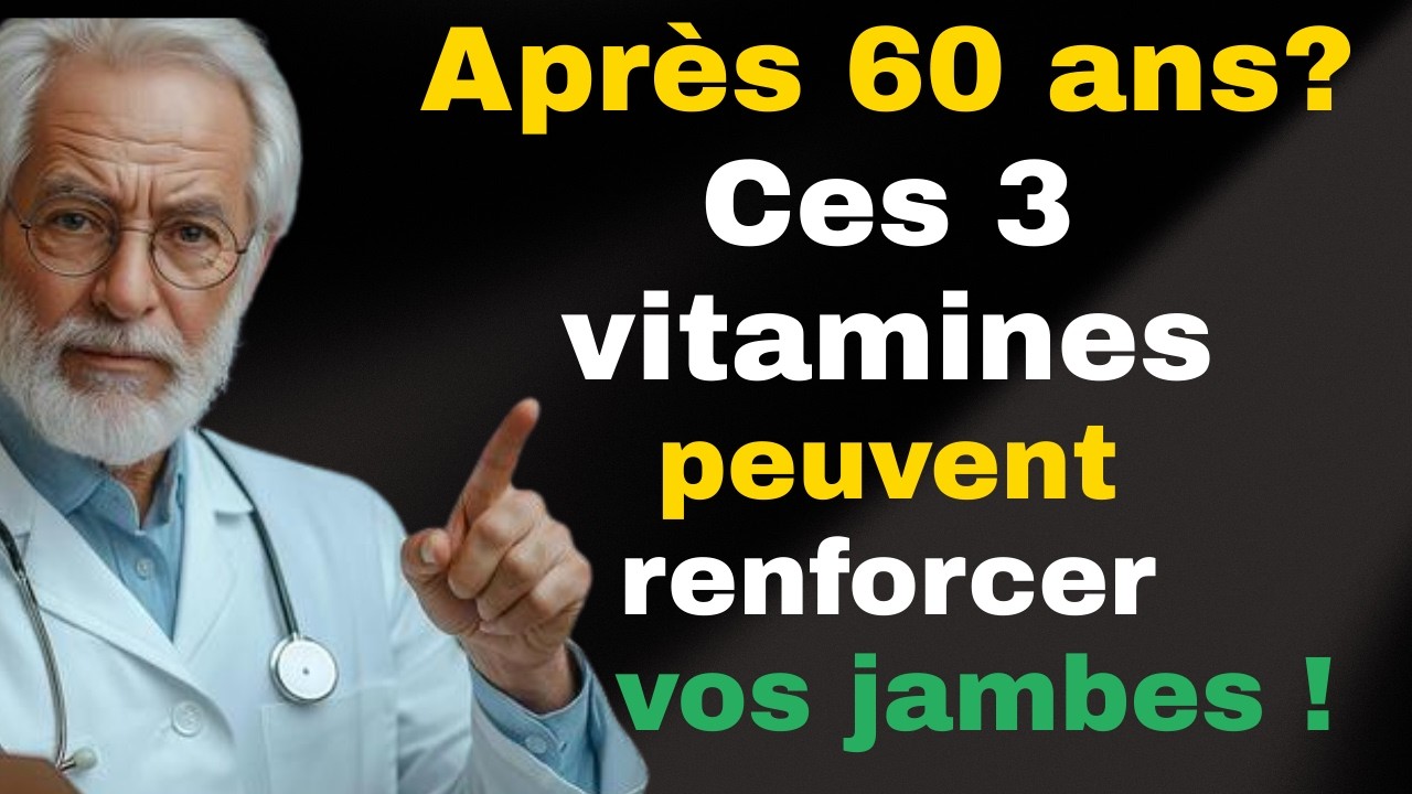 Après 60 ans ? CES 3 VITAMINES peuvent RENFORCER VOS JAMBES et PRÉVENIR la FAIBLESSE MUSCULAIRE !