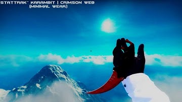 StatTrak™ Karambit | Crimson Web (Minimal Wear)Showcase