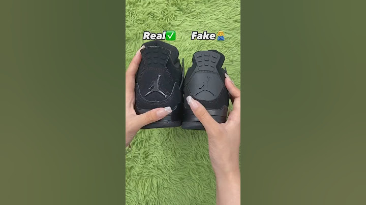 Real Vs Fake Jordan 4 Black Cat #sneakerhead #sneakers #viral