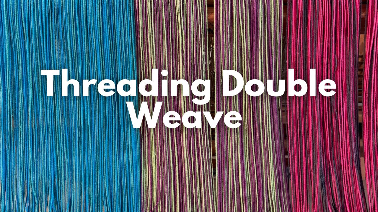 Как заправить нить в саржевое двойное переплетение
