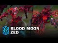 Blood moon zed skin spotlight  prerelease  pbe preview  league of legends