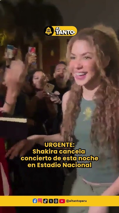 #shakira cancela #concierto de esta noche en #lima I #gira #