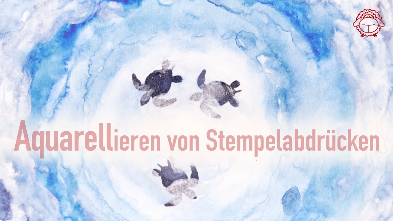 Karten basteln mit Stempeln und Aquarellfarbe | schafTV - YouTube