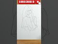 Draw a girl taking selfie shorts youtubeshorts tajikisketch