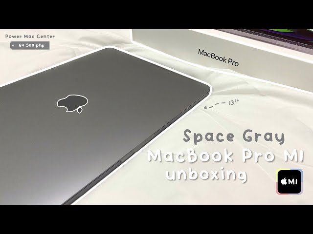 💻 13" Space Gray MacBook Pro M1 2020 Unboxing + Set Up (with accessories) 🍎