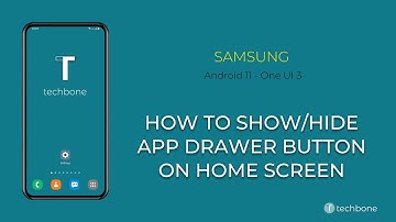 How to Show/Hide App Drawer Button on Home screen - Samsung [Android 11 - One UI 3]