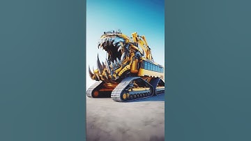 Ai create best hybrid fusion videos with jcb and bus #performance #newyork #americagottalent #show