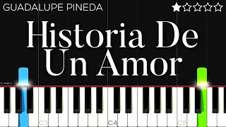 Guadalupe Pineda - Historia De Un Amor | EASY Piano Tutorial Resimi