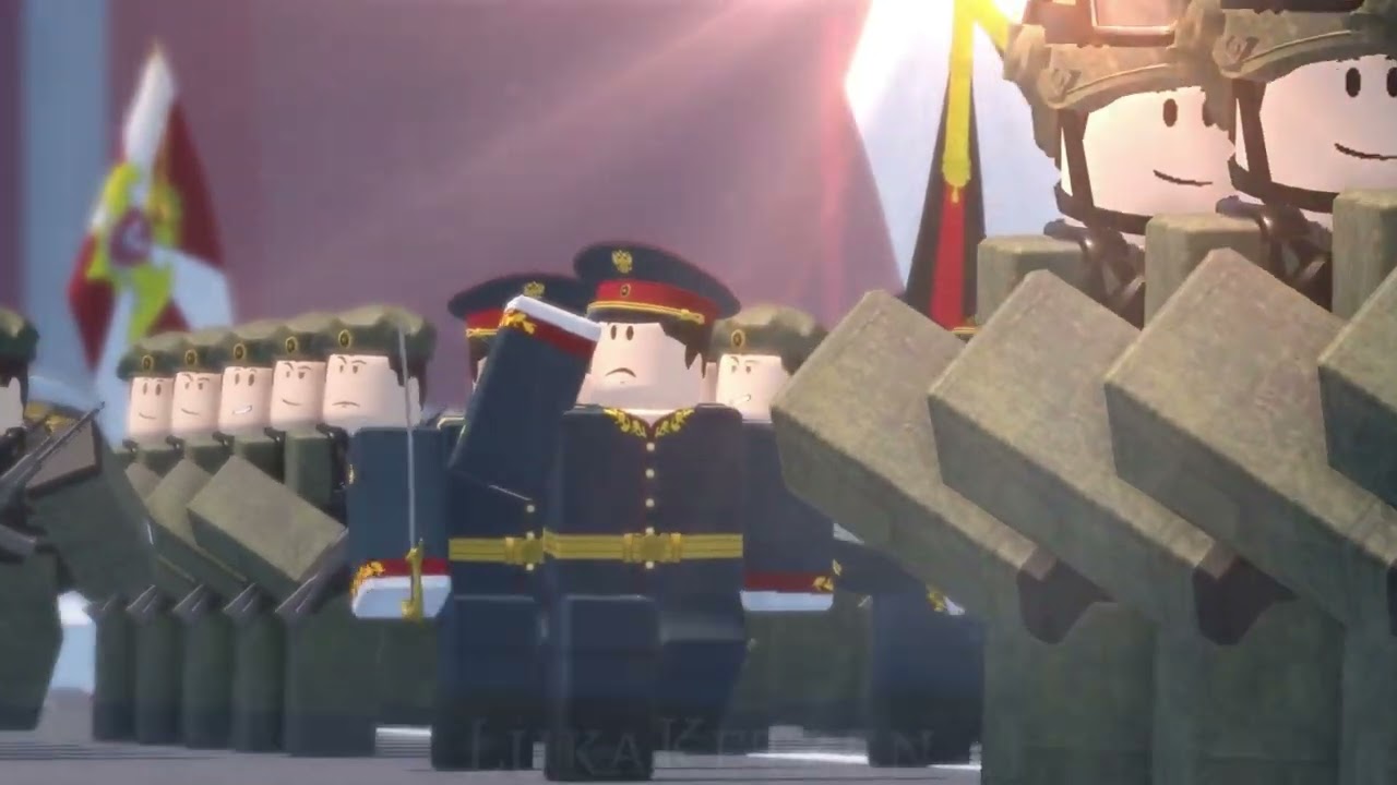 VICTORY DAY PARADE ROBLOX ANIMATION IN DEFENSE OF THE MOTHERLAND 