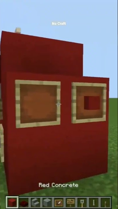Make a fire truck in minecraft #minecraftbuilding