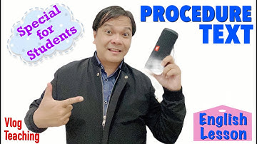 PROCEDURE TEXT - English Lesson | Herry S. Mamuaya