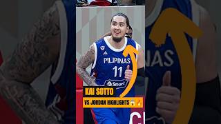 Kai Sotto Vs Jordan World Cup Qualifier Highlights