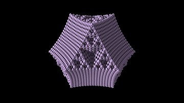 Hyperbolic transformation of fractal based on cube edges