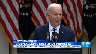 Biden asserts executive privilege to block interview release by Island News 4,234 views 1 hour ago 40 seconds