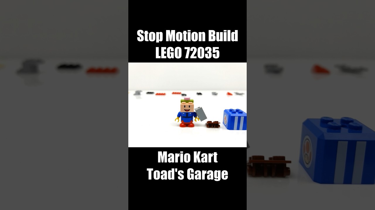 [Short Stop Motion] LEGO 72035 Mario Kart Toad's Garage - Toad build