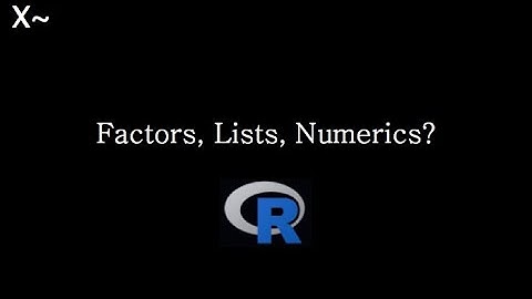 Data types in R