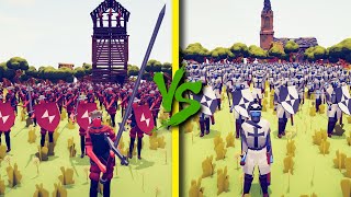 MEDIEVAL ARMY vs KNIGHT ARMY - Totally Accurate Battle Simulator TABS