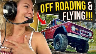 Early Bronco off roading & FLYING at Byrd's Adventure Center!