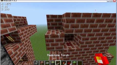 How to make a redstone elevator in Minecraft 1.6.2