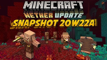 Minecraft 1.16 Snapshot 20W22A | Dancing Piglins!! Villager Changes!