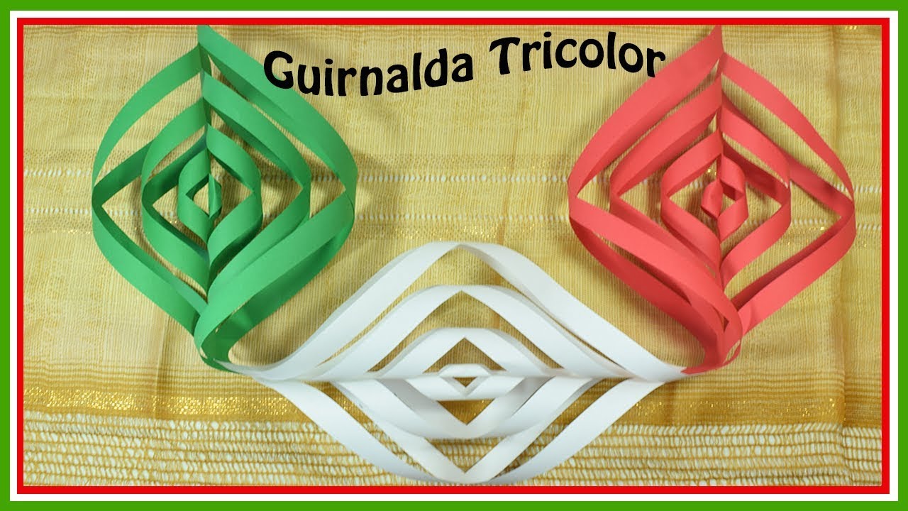 Guirnalda de papel Fácil de hacer y económica para fiestas patrias