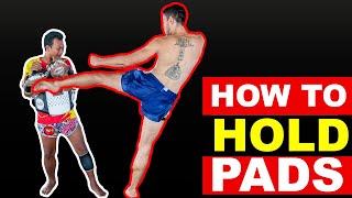 Pair Advanced Thai Kicking Pads Muay Thai Kickboxing MMA Training Punch Strike