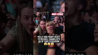 Meatball Molly and Paddy  were all of us when Michael Chandler knocked out Tony Ferguson! 😱 #UFC274