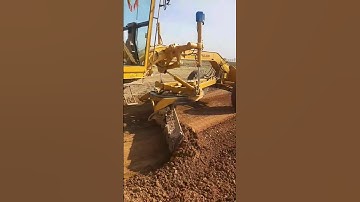 preparation aggregate base course#road #construction #catterpiller