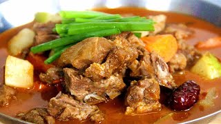河南新乡特色美食，红焖羊肉，羊肉吃完还可以涮火锅，真过瘾！