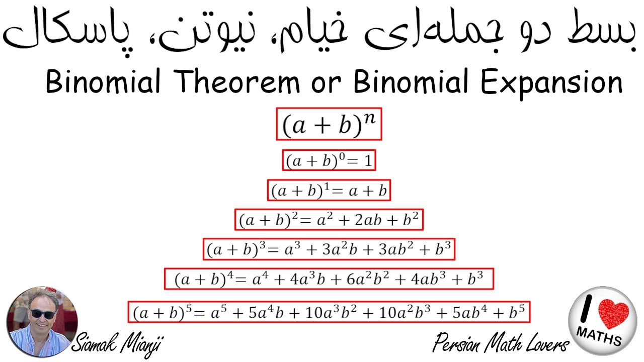 Binomial Theorem or Binomial Expansion - بسط دوجمله‌ای خیام، نیوتن ...